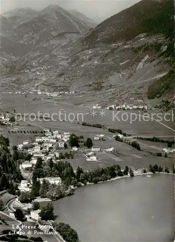 AK / Ansichtskarte Le_Prese e Lago di Poschiavo veduta aerea Le_Prese