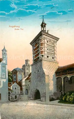 AK / Ansichtskarte 73800456 Augsburg Rotes Tor Augsburg