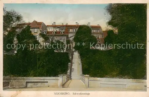 AK / Ansichtskarte 73800484 Augsburg Schwedenstiege  Augsburg