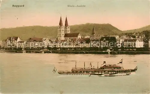 AK / Ansichtskarte 73800723 Boppard_Rhein Partie am Rhein Feldpost Boppard Rhein