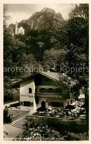 AK / Ansichtskarte 73800763 Hohenschwangau Cafe Weinstube Kainz Hohenschwangau