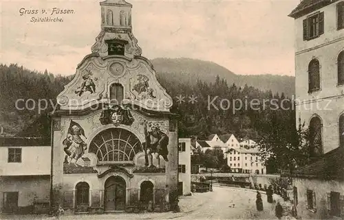 AK / Ansichtskarte 73800766 Fuessen_Allgaeu Spitalkirche Fuessen Allgaeu