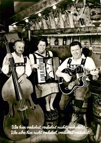 AK / Ansichtskarte 73800905 Trauchgau Cafe Weinstube Gletscherspalte Musiktrio Trauchgau