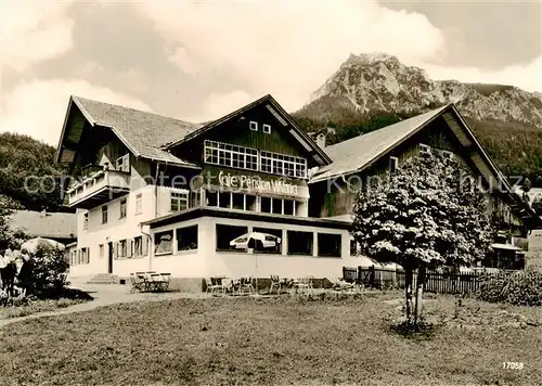 AK / Ansichtskarte 73800938 Oberstdorf Cafe Pension Viktoria Oberstdorf