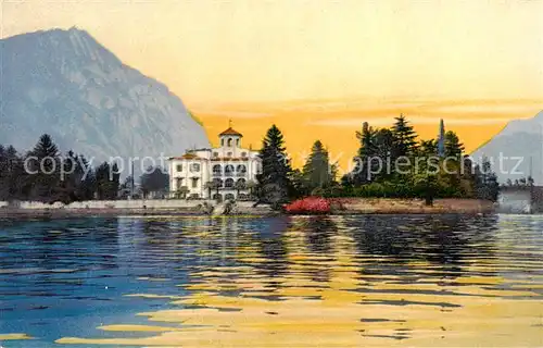 AK / Ansichtskarte Melide_Lago_di_Lugano Panorama Melide_Lago_di_Lugano