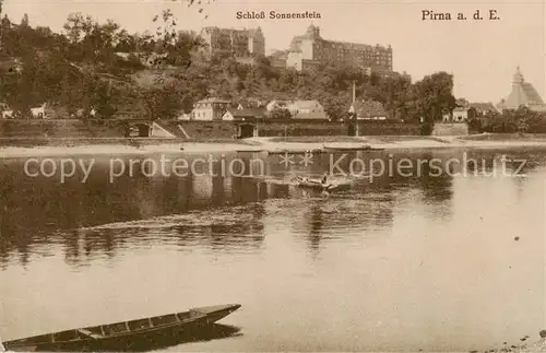 AK / Ansichtskarte 73801487 Pirna_Elbe Schloss Sonnenstein 