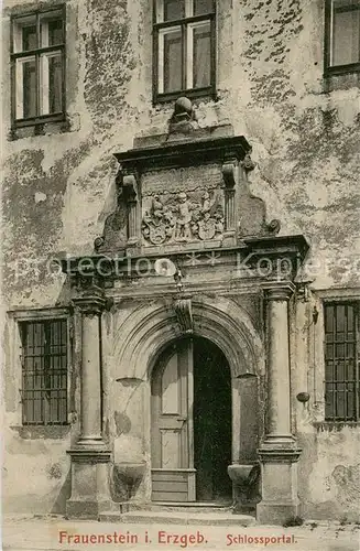 AK / Ansichtskarte 73801513 Frauenstein_Brand-Erbisdorf_Osterzgebirge Schlossportal 