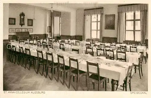 AK / Ansichtskarte 73801541 Augsburg St. Anna Collegium Speisesaal Augsburg