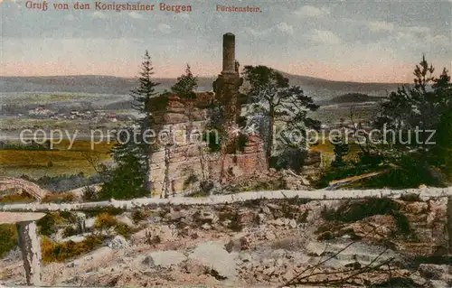 AK / Ansichtskarte 73801634 Koenigshain_Goerlitz Koenigshainer Berge Fuerstenstein Koenigshain Goerlitz