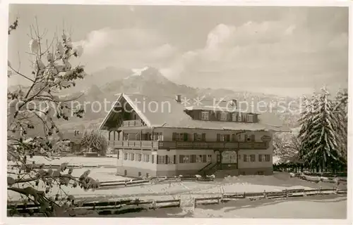 AK / Ansichtskarte 73801696 Oberstdorf Hotel Pension Kappelerhaus Winterlandschaft Allgaeuer Alpen Oberstdorf