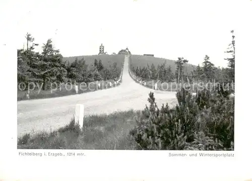 AK / Ansichtskarte 73801743 Fichtelberg_Oberwiesenthal Fichtelberghaus mit Aussichtsturm Fichtelberg