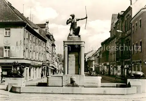 AK / Ansichtskarte 73801840 Grossenhain_Sachsen Dianabrunnen auf dem Karl Marx Platz Grossenhain Sachsen