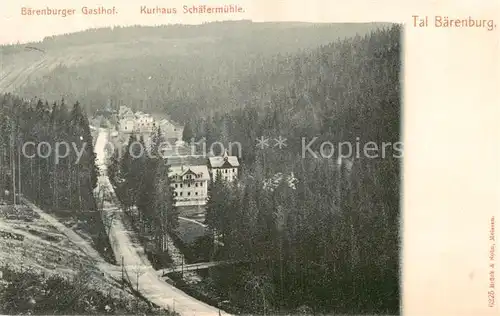 AK / Ansichtskarte 73801943 Baerenburg_Sachsen Baerenburger Gasthof Kurhaus Schaefermuehle Tal Baerenburg Sachsen