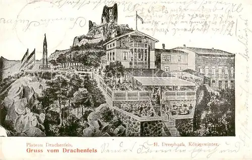 AK / Ansichtskarte 73802124 Koenigswinter Drachenfels Hotel Burgruine Koenigswinter