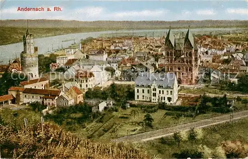 AK / Ansichtskarte 73802147 Andernach_Rhein Stadtpanorama Andernach Rhein