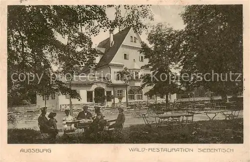 AK / Ansichtskarte 73802153 Augsburg Waldrestaurant Siebentisch Augsburg