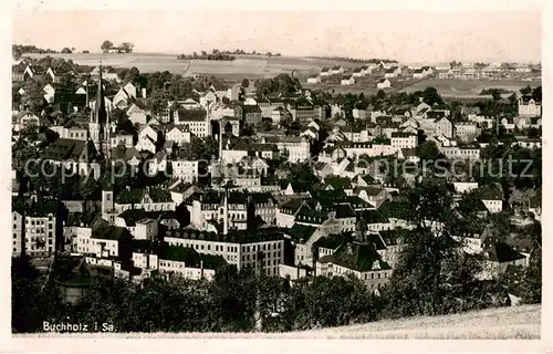 AK / Ansichtskarte 73802192 Buchholz_Sachsen Stadtpanorama Buchholz Sachsen