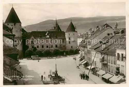 AK / Ansichtskarte Yverdon les Bains_VD Chateau et le Chasseron 