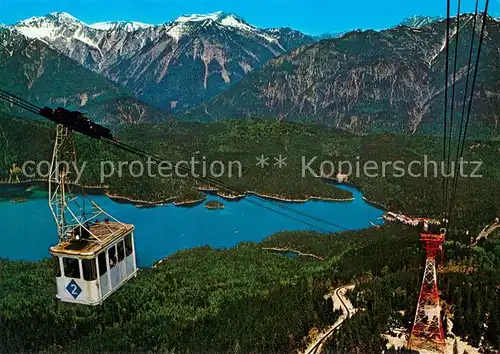 AK / Ansichtskarte 73802668 Seilbahn_Cable-Car_Telepherique Zugspitze 