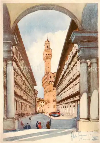 AK / Ansichtskarte 73802782 Firenze_Florenz Gli Uffizi e la R Galleria 