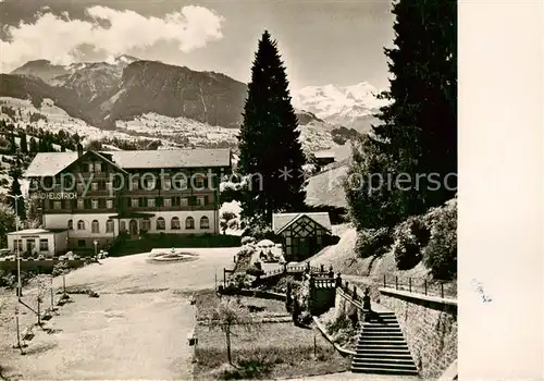 AK / Ansichtskarte Bad_Heustrich_Frutigen_BE Ortszentrum Hotel Alpenblick Berner Alpen 