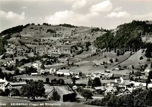 AK / Ansichtskarte Krummenau__SG Panorama mit Wintersberg 