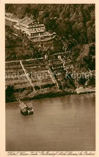 AK / Ansichtskarte 73803072 Bollersdorf Hotel Weisse Taube Fliegeraufnahme Bollersdorf