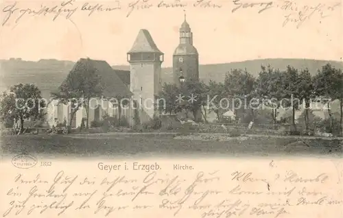 AK / Ansichtskarte 73803165 Geyer Kirche Geyer