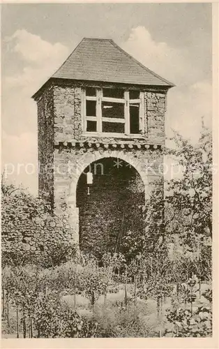 AK / Ansichtskarte 73803395 Burg_Greifenstein_Westerwald Wachtturm am Pfarrgarten Burg_Greifenstein