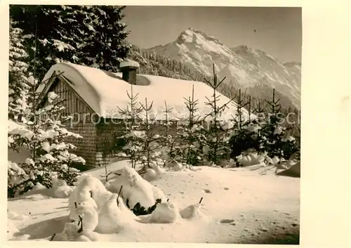 AK / Ansichtskarte 73803480 Sonthofen__Oberallgaeu Winteridyll 