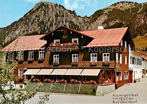 AK / Ansichtskarte 73803666 Bad_Oberdorf Alpengasthof Hirsch mit Gaestehaeusern Bad_Oberdorf