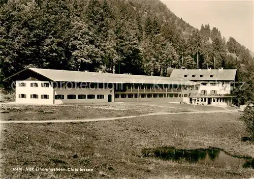 AK / Ansichtskarte 73803697 Oberstdorf VdK Erholungsheim Christlessee Oberstdorf