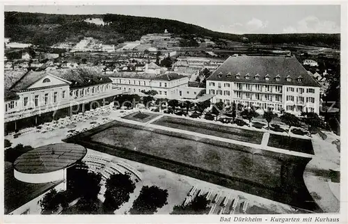 AK / Ansichtskarte 73803821 Bad_Duerkheim Kurgarten mit Kurhaus Feldpost Bad_Duerkheim