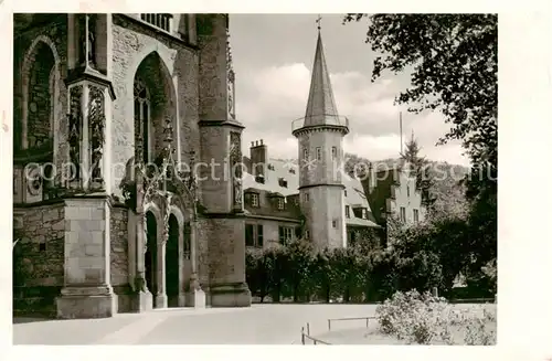 AK / Ansichtskarte 73803920 Meisenheim_Glan Herzog Wolfgang Haus mit Portal der Schlosskirche Meisenheim_Glan