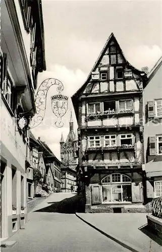 AK / Ansichtskarte 73804050 Bad_Wimpfen Salzgasse und Blauer Turm Bad_Wimpfen