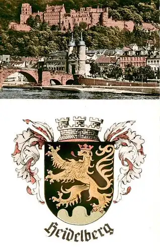 AK / Ansichtskarte 73804055 Heidelberg_Neckar Schloss Neckarpartie Heidelberg Neckar