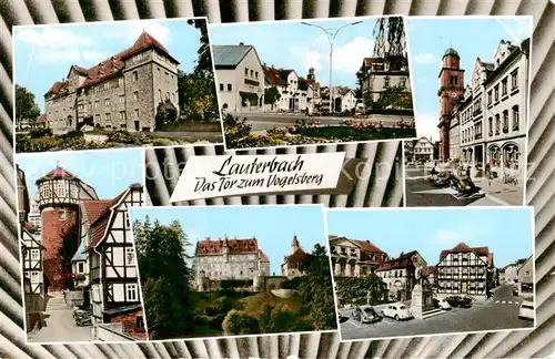 AK / Ansichtskarte 73804081 Lauterbach_Hessen Orts und Teilansichten Schloss Marktplatz Lauterbach Hessen