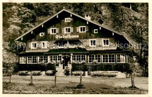 AK / Ansichtskarte 73804113 Hinterstein_Bad_Hindelang Berggasthof Giebelhaus Hintersteinertal Hinterstein_Bad_Hindelang