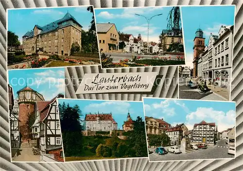 AK / Ansichtskarte 73804186 Lauterbach_Hessen Orts und Teilansichten Schloss Marktplatz Lauterbach Hessen