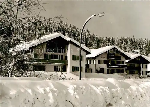 AK / Ansichtskarte 73804220 Oberstaufen Winteridyll Pension Jlola Oberstaufen