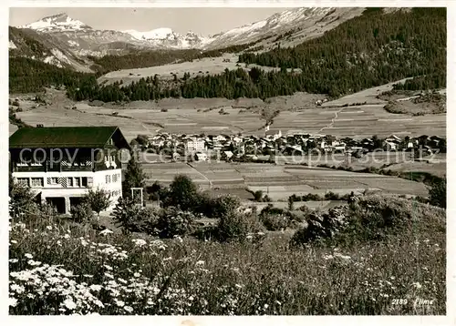 AK / Ansichtskarte Flims_Waldhaus Conditorei Vogt Panorama Flims Waldhaus