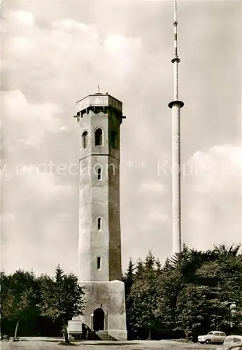 AK / Ansichtskarte 73804307 Dannenfels Donnersberg Gipfel Ludwigsturm und Fernsehturm Dannenfels