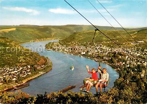 AK / Ansichtskarte 73804408 Sessellift_Chairlift_Telesiege Boppard am Rhein 