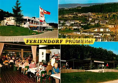 AK / Ansichtskarte 73804459 Pruem_Eifel Feriendorf der Erholungswerks der Deutschen Bundespost Panorama Gastraum  Pruem_Eifel