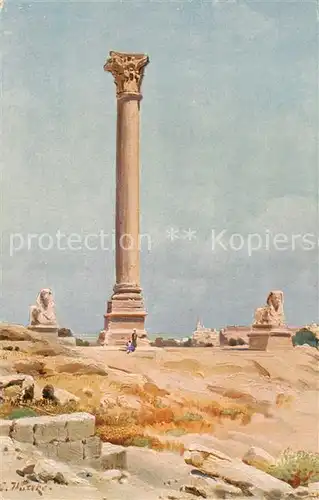 AK / Ansichtskarte 73804730 Alexandria__Alexandrie_Aegypten Pompejus Saeule 