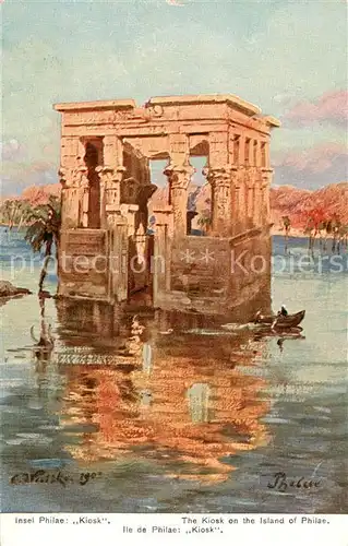 AK / Ansichtskarte 73804738 Philae_Egypt The Kiosk on the Island of Philae 