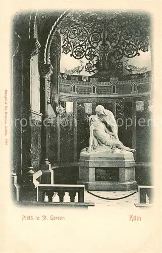 AK / Ansichtskarte 73804860 Koeln__Rhein Pieta in St Gereon 