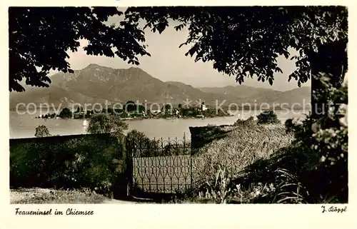 AK / Ansichtskarte 73804882 Fraueninsel_Chiemsee Panorama Fraueninsel Chiemsee