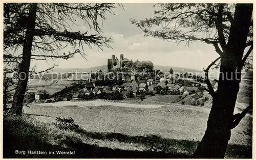 AK / Ansichtskarte 73804889 Werleshausen Burg Hanstein im Werratal Werleshausen