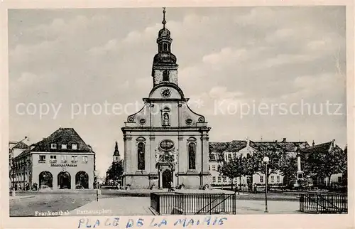 AK / Ansichtskarte 73804963 Frankenthal__Pfalz Marktplatz Rathaus Stadtsparkasse 